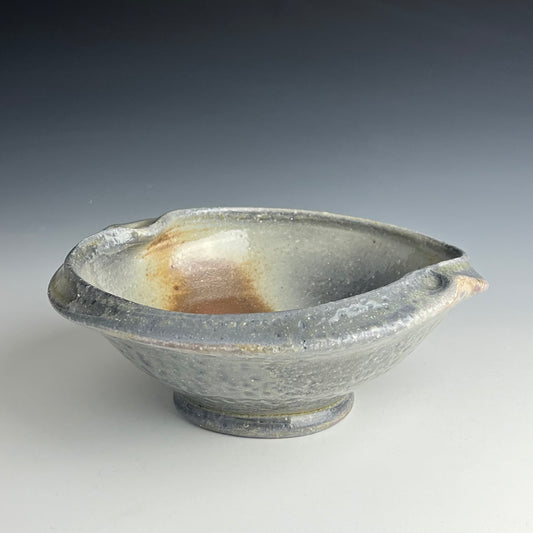 Cream and grey Serving Bowl